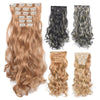 6 in 1 Wig Piece Long Curly Hair Wig Extension Piece(3.2)
