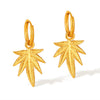 OPK GE914 1pair Personalized Stainless Steel Maple Leaf Earrings