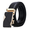 Dandali Casual Men Automatic Buckle Belt Business Soft Leather Pants Band, Length (cm): 125cm(ZD-7)