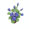1:12 Mini House Toy Simulation Purple Rose Flowers Model Toy(Purple)