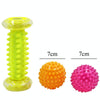 Massage Ball Plantar Fascia Ball Muscle Relaxation Fitness Ball Hand Holding Ball,Style: Yellow Foot Bottom + Tattoo 7cm 2