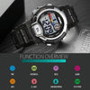 SKMEI 1450 Women Transparent Digital Watch 50m Waterproof Sports Watch with LED Light(Black)