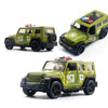 1:36 Off-road Police Car Ambulance Model Boy Car Toy With Sound and Light(Green)