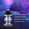 Starry Sky Projection Lamp Living Room Bedroom Atmosphere Night Light(White)