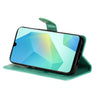For Samsung Galaxy A26 5G Global Cat Bee Embossing Pattern Shockproof Leather Case(Green)