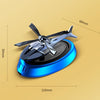 Car-Mounted Solar Rotating Airplane Aromatherapy Ornaments(Gray)