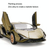 1:32 Simulation Sound Light Children Alloy Sports Car Model Boy Car Toy(Blue)