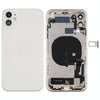iPhone 11 Battery Back Cover Assembly White (With Side Keys & Charging Port)