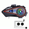 KUQIBAO Motorcycle Helmet Long-Lasting Bluetooth Headset With Light(Soft Microphone)