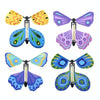 Magic Science Novelty Flying Butterfly Toy Magic Props(Yellow + Blue)