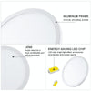 LED Round Ultra-thin Downlight Adjustable Recessed Panel Light, Power Source: 8W(Warm Light)