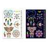2 PCS Fluorescent Bronzing Waterproof Tattoo Stickers(JYG-008)