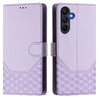 For Samsung Galaxy A26 Honeycomb Embossing RFID Leather Phone Case(Light Purple)