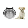 Elevated Stainless Steel Dog Bowl - Large | Cage/Kennel