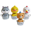 Cute Shaking Head Spring Car Decoration Cake Baking Mini Potted Resin Decoration, Specification: Chick