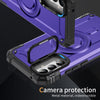 For Samsung Galaxy A34 Lens Holder MagSafe Phone Case(Purple)