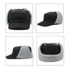 Foldable Warm Lamb Down Thickened Windproof Duck Tongue Hat, Style: Women (Khaki)