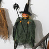 Halloween Terror Pumpkin Doll Pendant Haunted House Party Hanging Ghost Props(Red)