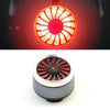Bicycle Smart Sensor Brake Light USB Tail Light Warning Light(Silver)