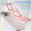 For iPhone 15 Pro Max MagSafe Frosted Translucent TPU + PC Full Coverage Phone Case(Red)