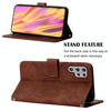 For Samsung Galaxy S22 Ultra 5G Crossbody 3D Embossed Flip Leather Phone Case(Brown)