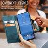 For Samsung Galaxy S25 5G CaseMe 013 Multifunctional Horizontal Flip Leather Phone Case(Blue)