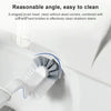 Bathroom Toilet Toilet Brush Integrated Pressing Open Lid Square Trash Can Set with Brush(White)