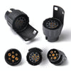 12V 7Pin to13Pin Car Plug Socket Wiring Connector Adapter Car Plug Socket for Trailer /  Truck / Bus, EU Plug