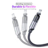 FXCL-WY0G 2.4A USB to 8 Pin 180 Degree Rotating Elbow Charging Cable, Length:1.2m(Grey)