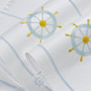 0.53 x 3m 3D Stars Moon Self-Adhesive Wallpaper Mediterranean Children Wall Sticker(2501 Beige)