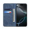 For Samsung Galaxy A06 5G Denim Texture Casual Style Horizontal Flip Leather Case(Blue)