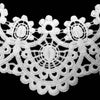 Beige Milk Silk Lace Embroidered Collar Hollow Fake Collar DIY Clothing Accessories, Size: about 32 x 26cm