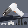 Car Vacuum Cleaner Large Suction Power Wireless Pump Inflatable Blower Handheld Small Vacuum Cleaner, Style: Brush 200W+3 Filters+Air Bag (White)