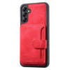 For Samsung Galaxy S25 5G Skin Feel Dream RFID Anti-theft PU Card Bag Phone Case(Red)