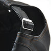 12968 Perforated Strap Design Outdoor All-Match PU Leather Peaked Cap Berets, Size:One Size(Dark Coffee)