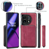 For OnePuls 11 JEEHOOD Magnetic Zipper Horizontal Flip Phone Leather Case(Red)