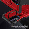For Samsung Galaxy A15 Lens Holder MagSafe Phone Case(Red)