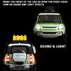 Simulation 1:24 7 Open Doors Alloy Off-Road SUV Car Sound Light Model Children Toy Ornament(Black)