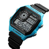 SKMEI 1299 Multifunctional Outdoor Sports Noctilucent Waterproof Digital Display Wrist Watch (Blue)