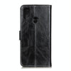 For Alcatel 3X 2020 Retro Crazy Horse Texture Horizontal Flip Leather Case with Holder & Card Slots & Photo Frame & Wallet(Black)