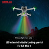 For DJI Mini 3 STARTRC LED Light Folding Anti-fall Heightened Landing Gear Training Rack (Grey)