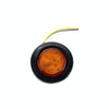 4 PCS Truck Trailer Red & Amber LED 2 inch Round Side Marker Clearance Tail Light Kits with Heat Shrink Tube