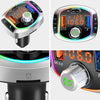 BC63 Colorful Car Card MP3 Player Multifunctional Bluetooth Receiver U Disk Charger Car Cigarette Lighter