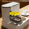 Automatic Pet Feeder & Water Dispenser, Grey & Stainless Steel, 1L/2.8L, Cats & Dogs