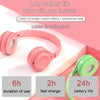 Y08 Hifi Sound Quality Macaron Bluetooth Headset, Supports Calling & TF Card & 3.5mm AUX (Pink)