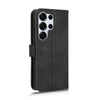 For Samsung Galaxy S25 Ultra 5G Skin Feel Magnetic Flip Leather Phone Case(Black)