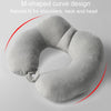 Portable Nap Neck Care Pillow Multifunctional Airplane Travel U-Shaped Pillow, Style: Gray Memory Cotton