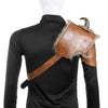 Halloween Carnival PU Leather Adult Men Medieval Viking Armor Shoulder Armor, Size: One Size(Left)
