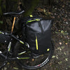 Rhinowalk Bicycle Backpack Full Waterproof Shelf Bag 25L Unilateral Frame Bag Long-distance Travel Bicycle Bag(Full Black)