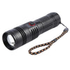 816 20W Spotlight 2000LM Telescopic Zoom LED Flashlight(Black)